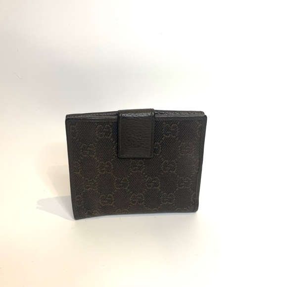 Gucci  GG Canvas Compact Wallet Brown - Picture 5 of 7